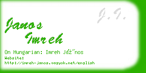 janos imreh business card